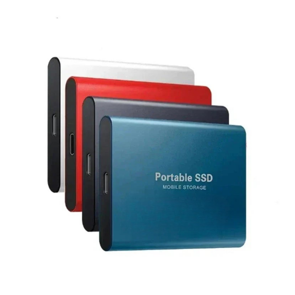 SSD Externe Portable | Jusqu'à 1000 Mo/s | USB-C Plug & Play | Design Compact Résistant aux Chocs