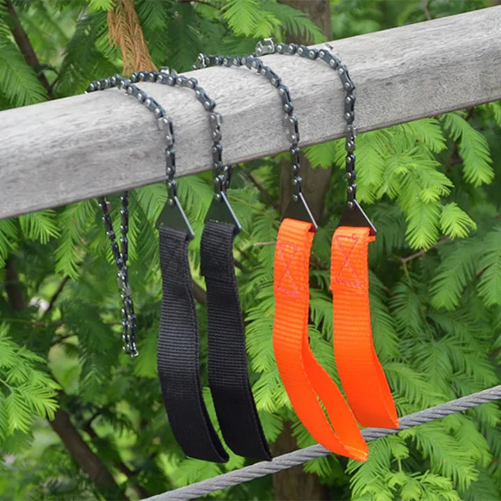WoodSlice™ - Scie à chaîne de poche portable pour la coupe en extérieur