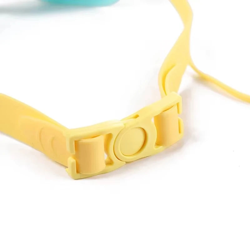 Lunettes de natation enfant | Large verre anti-buée | Joint en silicone et bouchons d'oreille | Sangle réglable