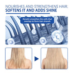 Soin anti-frisottis Velnora avec emballage pour améliorer la texture des cheveux