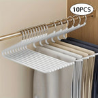 Cintres pour pantalons | Design ouvert & gain de place | Métal avec revêtement anti-rouille | Peut contenir 2–3 paires
