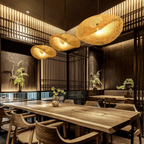 Suspension en bambou LumiBamboo – Lumière naturelle