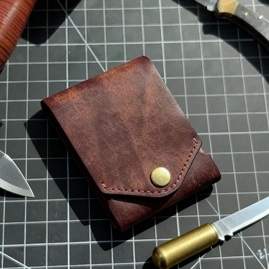 VintaCarry - Portefeuille Vintage Mince en Cuir PU