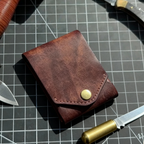 VintaCarry - Portefeuille Vintage Mince en Cuir PU