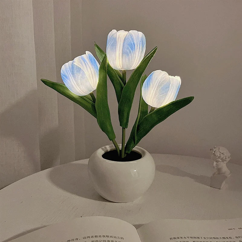Lampe de table fleurie LumaBloom – Lumière chaude