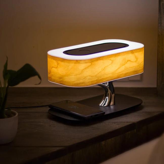 GlowNest - Organisez votre espace avec la lumière, la musique et la recharge sans fil