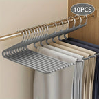 Cintres pour pantalons | Design ouvert & gain de place | Métal avec revêtement anti-rouille | Peut contenir 2–3 paires