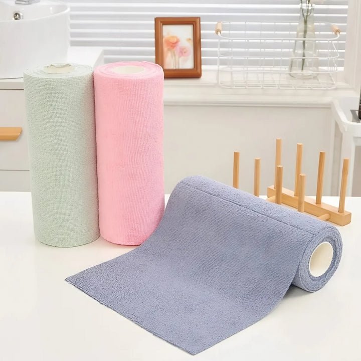 MicrofiberRoll™ - Torchons Microfibre Réutilisables Cuisine