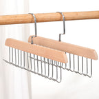 Organisateur de dressing en bois pour ceintures, foulards et cravates
