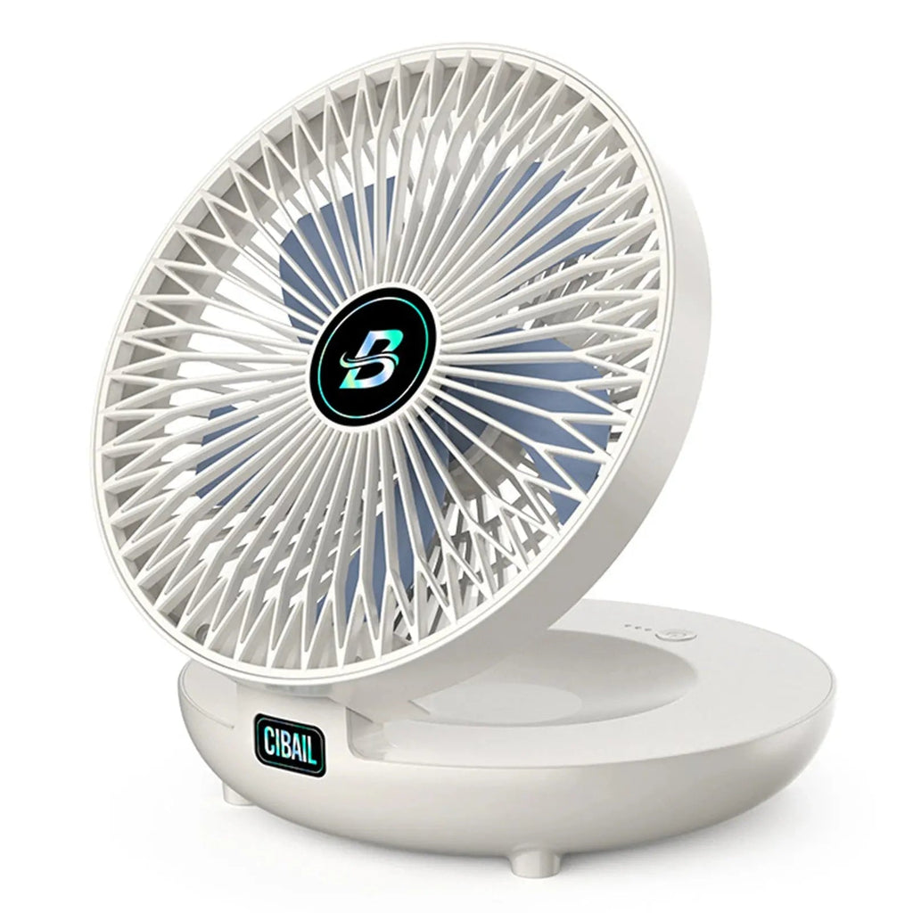 Ventilateur pliable portable | Double usage bureau et murale | Rechargeable USB, silencieux et longue autonomie