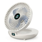Ventilateur pliable portable | Double usage bureau et murale | Rechargeable USB, silencieux et longue autonomie