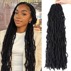 Extensions de cheveux Faux Locs | Style Crochet Résistant à la Chaleur | Fibre Synthétique Douce de 24 pouces