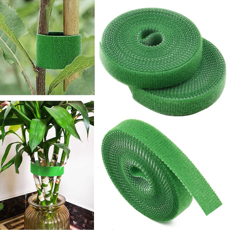 Attaches pour Plantes de Jardin | Nylon Auto-agrippant | Lot de 3 | Support Doux pour Plantes