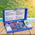 Kit de test d'eau de piscine | Test pH et chlore | Kit portable avec couleurs | Résultats précis