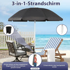 Vue rapprochée du tissu du parasol offrant une protection solaire UPF50+