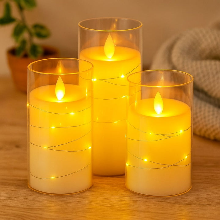 LumiCandle™ - Bougies LED Sans Flamme Télécommandées Réalistes