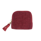 Pochette à bijoux portable ouverte avec compartiments intérieurs