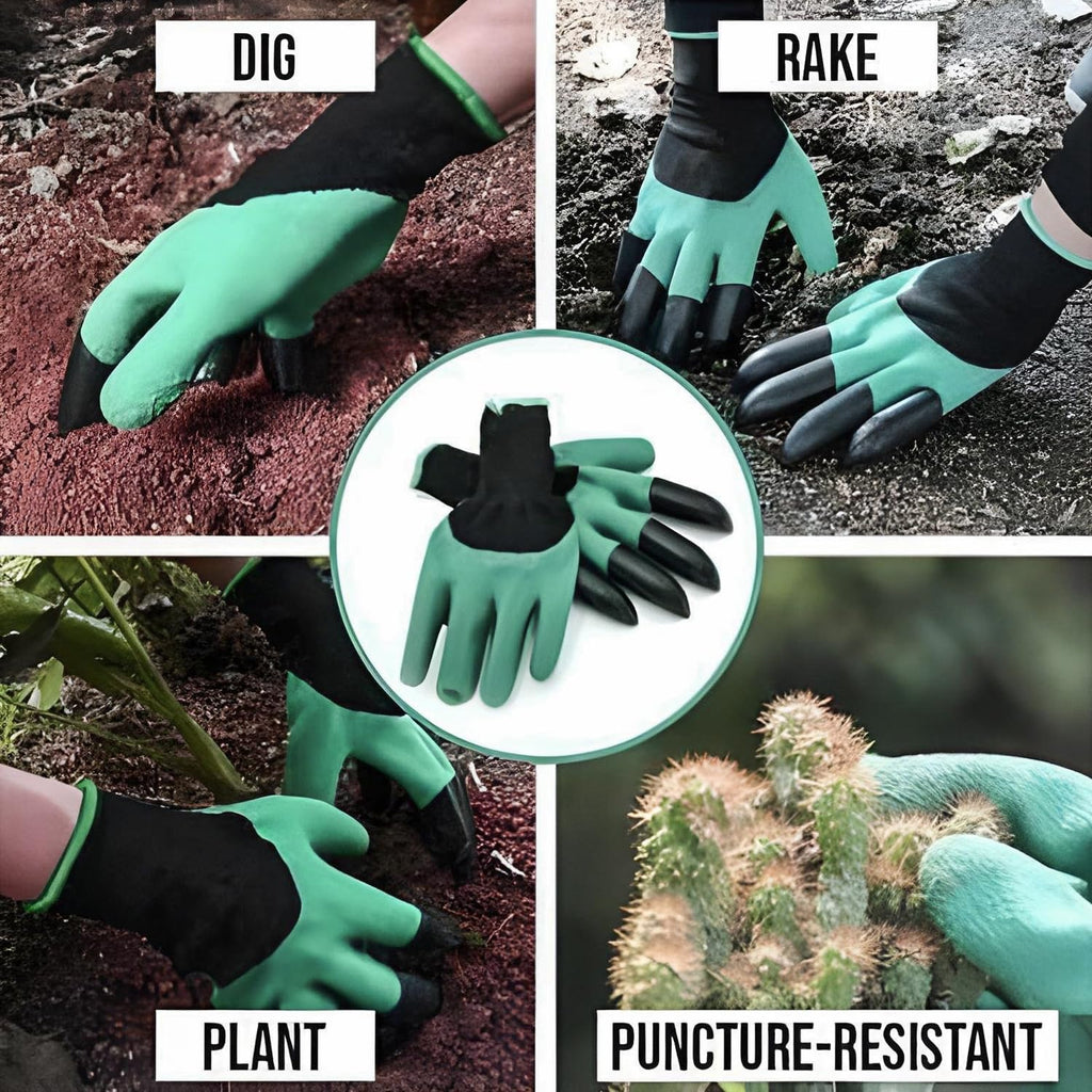 DigMaster™ - Gants de Jardinage avec Griffes Intégrées