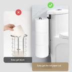 Porte-rouleaux de toilette discret pour organiser les WC et libérer de l’espace
