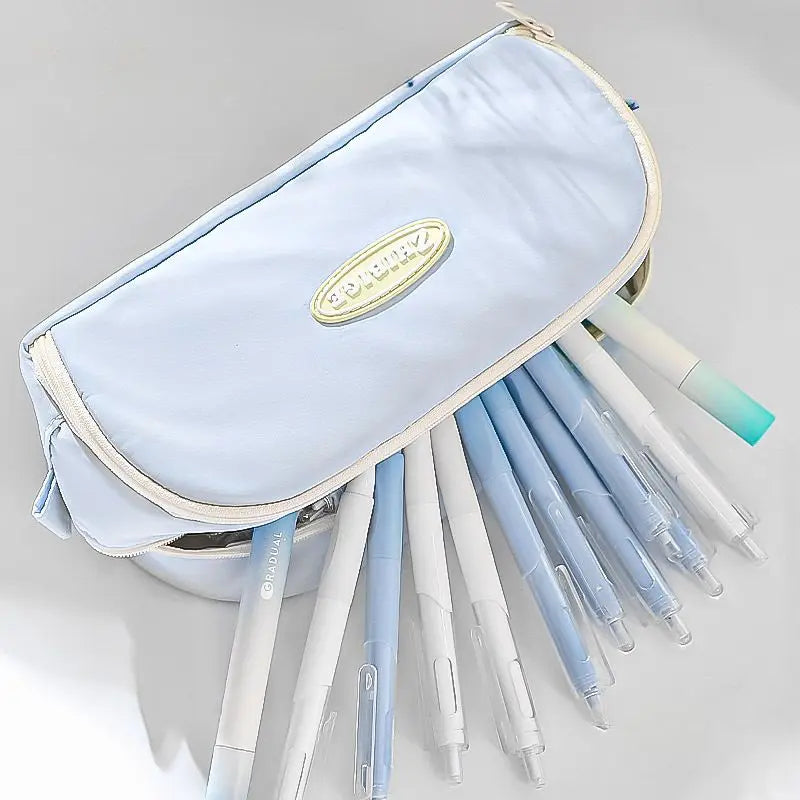 Trousse à crayons | Organiseur multi-sections grande capacité | Tissu durable | Rentrée scolaire