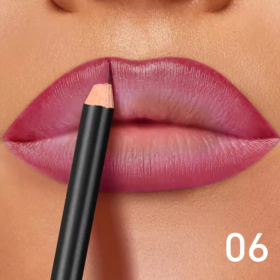 Contour des lèvres | Mat waterproof, Formule longue tenue | Précision crémeuse, Sans transfert | 6 teintes