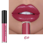 LumiLuxe - Gloss à Lèvres Imperméable 12 Teintes Métalliques