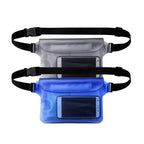 Sacoche de taille étanche | Pochette transparente à triple étanchéité | Grande capacité pour téléphone et objets de valeur