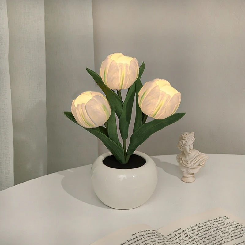 Lampe de table fleurie LumaBloom – Lumière chaude