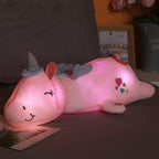 Veilleuse Licorne en Peluche pour Enfants | Lumière LED Arc-en-ciel | Peluche Douce de 60 cm | Compagnon Réconfortant pour le Sommeil