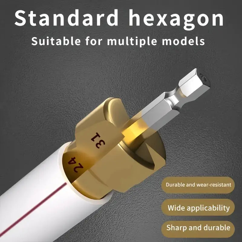 MaxHole™ - Mèche Ébavureuse Acier pour Tuyaux Plomberie