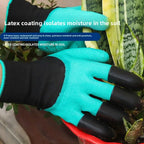 Gants de jardinage | Griffes intégrées pour creuser | Latex résistant aux perforations | Prise en main confortable