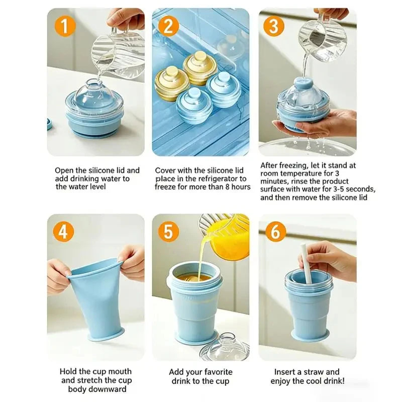 ChillMate - Gardez vos boissons glacées partout sans éclaboussures