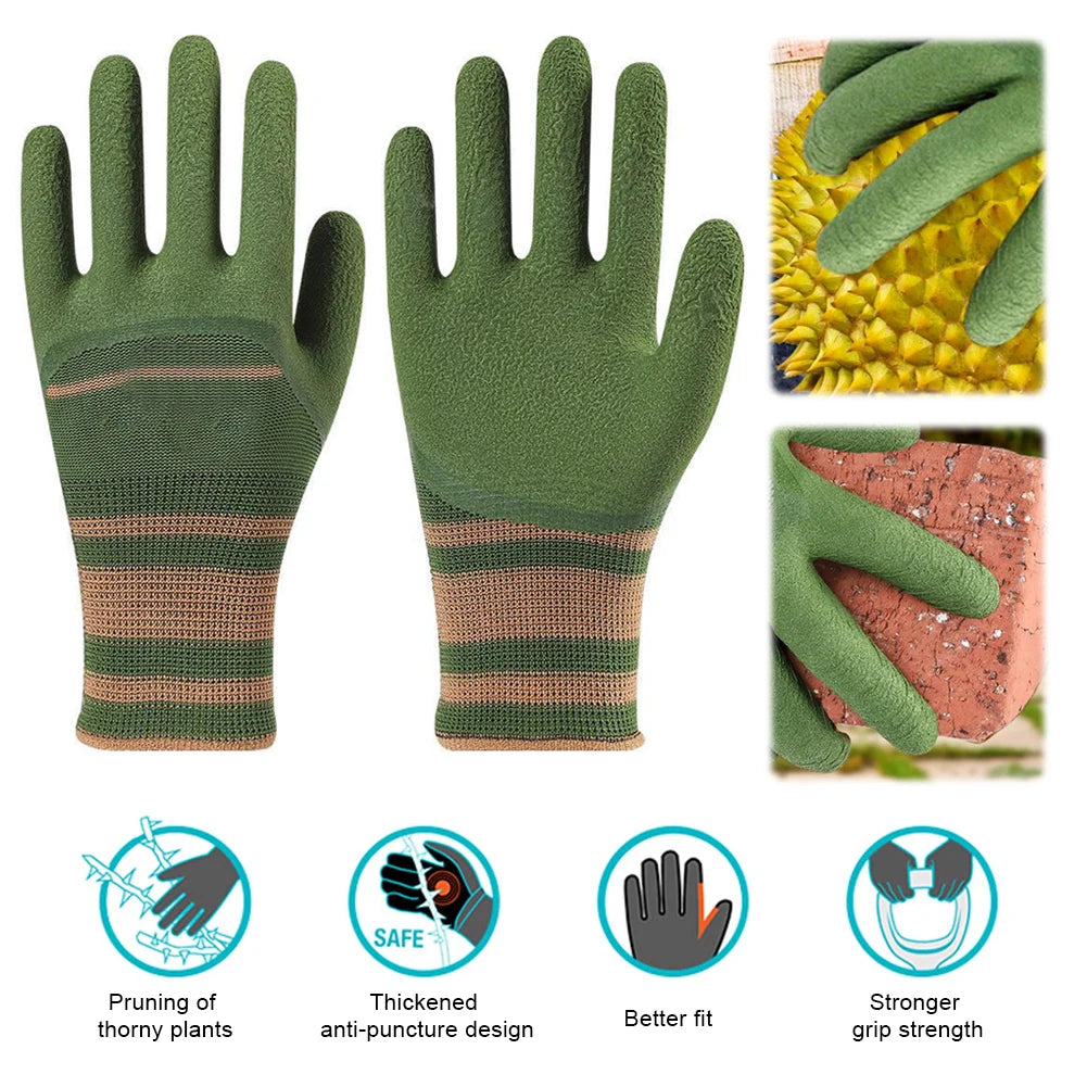 Gants de jardinage pour hommes et femmes | Protection contre les épines pour la taille | Antidérapants et respirants