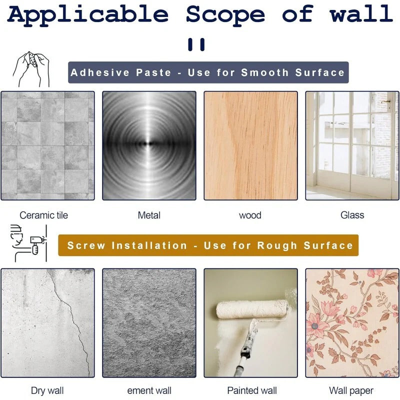 WallGuard - Supports Rideaux Sans Perçage et Sans Dommages