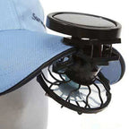 Ventilateur portable à clip solaire | Mini solaire | Clip de casquette mains libres | Extérieur et voyage