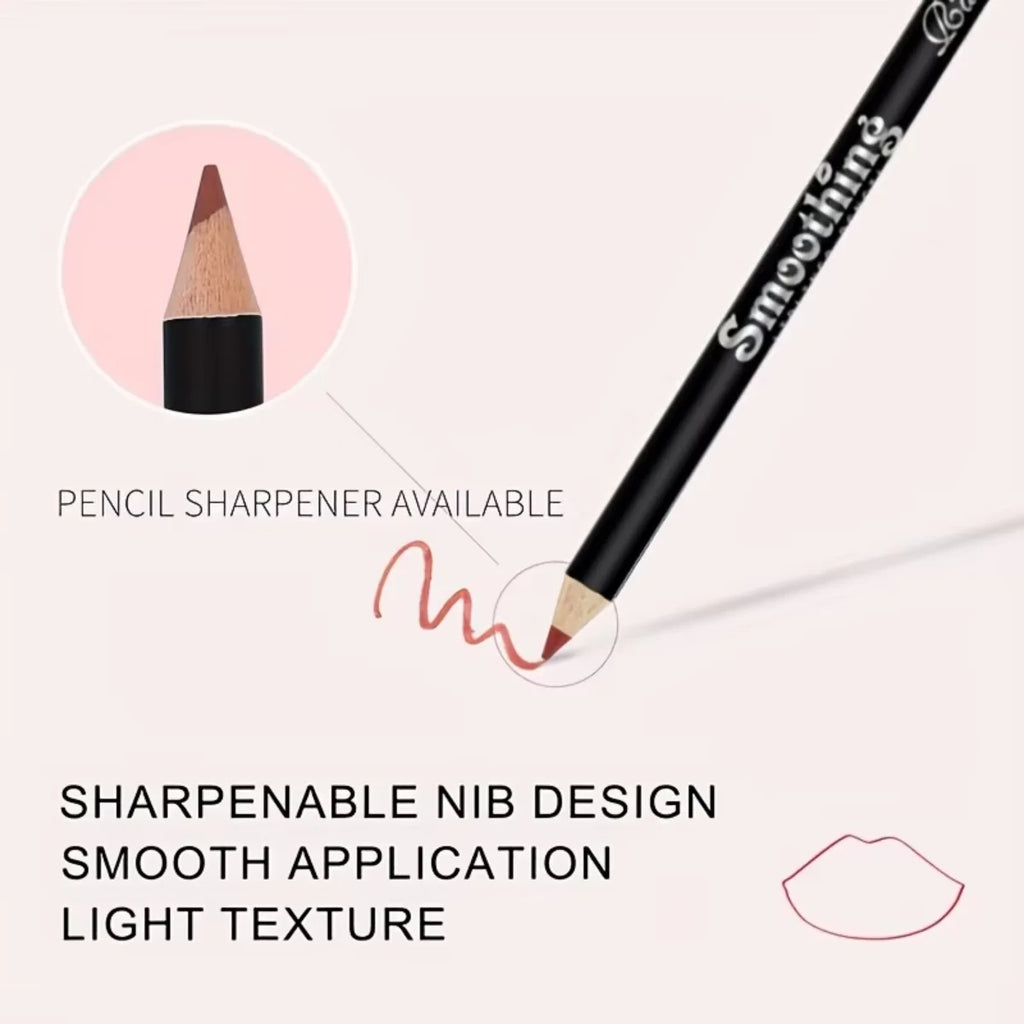 Contour des lèvres | Mat waterproof, Formule longue tenue | Précision crémeuse, Sans transfert | 6 teintes