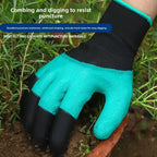 Gants de jardinage | Griffes intégrées pour creuser | Latex résistant aux perforations | Prise en main confortable