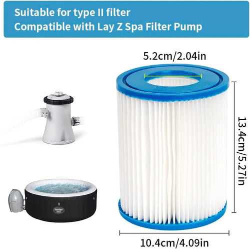 Cartouche de filtre spa/piscine – Compatible Type II