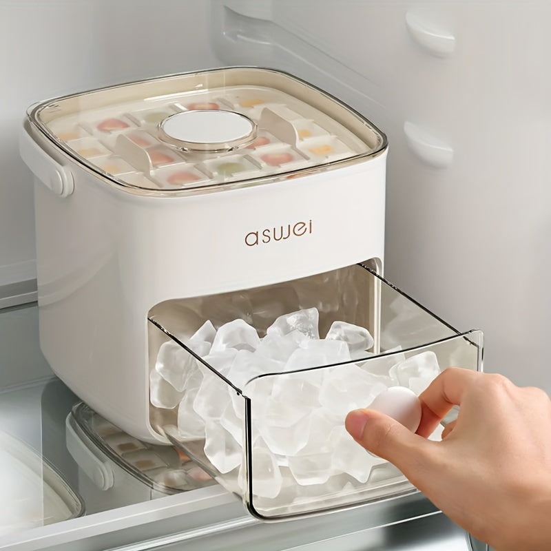 Vue de face de la machine à glaçons Glaciera au design compact et moderne
