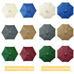 Toile de parasol de remplacement | Design ventilé et imperméable | Polyester
