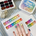Ensemble de vernis à ongles 9 couleurs pour techniciens et débutants | Gel dégradé à haute saturation | Teintes pour manucure française