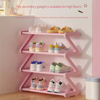 Range-chaussures pratique pour placard ou couloir avec plusieurs paires