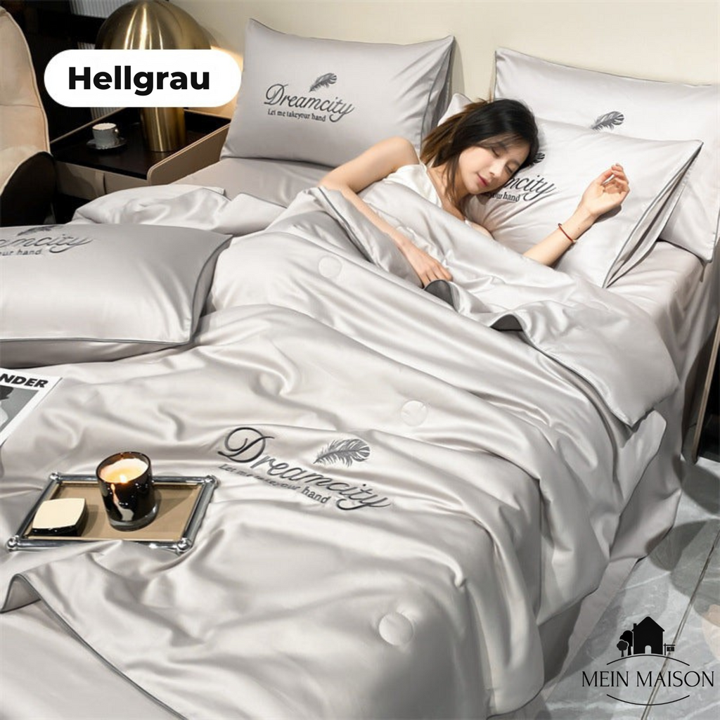 Couverture d'été pour dormeurs chauds | Tissu rafraîchissant en soie glacée | Respirant et lavable en machine