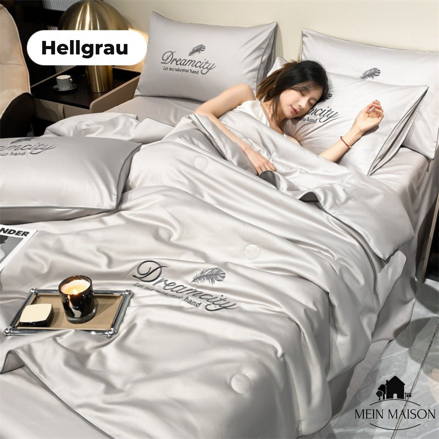 Couverture d'été pour dormeurs chauds | Tissu rafraîchissant en soie glacée | Respirant et lavable en machine
