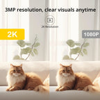 Caméra de surveillance mini intérieure | Vision nocturne haute résolution | Wi-Fi double bande | Détection de mouvement