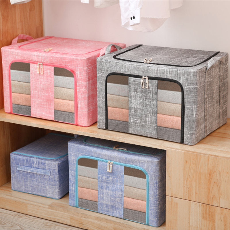 Boîtes de rangement empilables pour une armoire bien organisée
