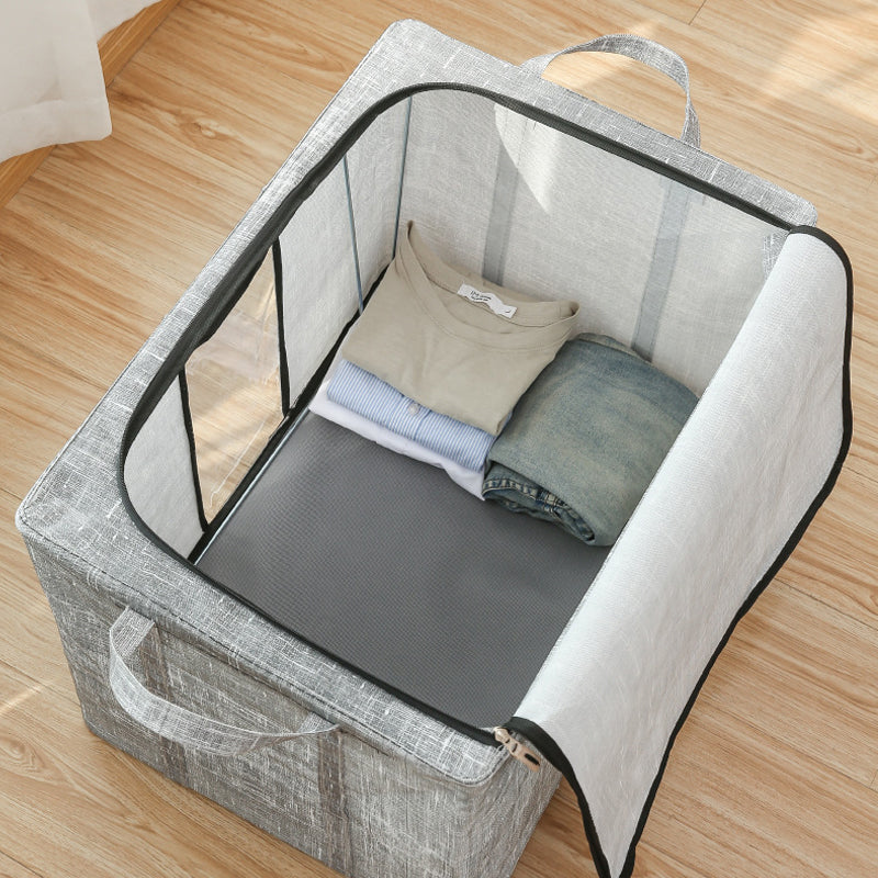 Rangement en lin beige pour vêtements, linge et accessoires
