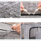 Boîte textile avec poignées pratiques pour faciliter le transport