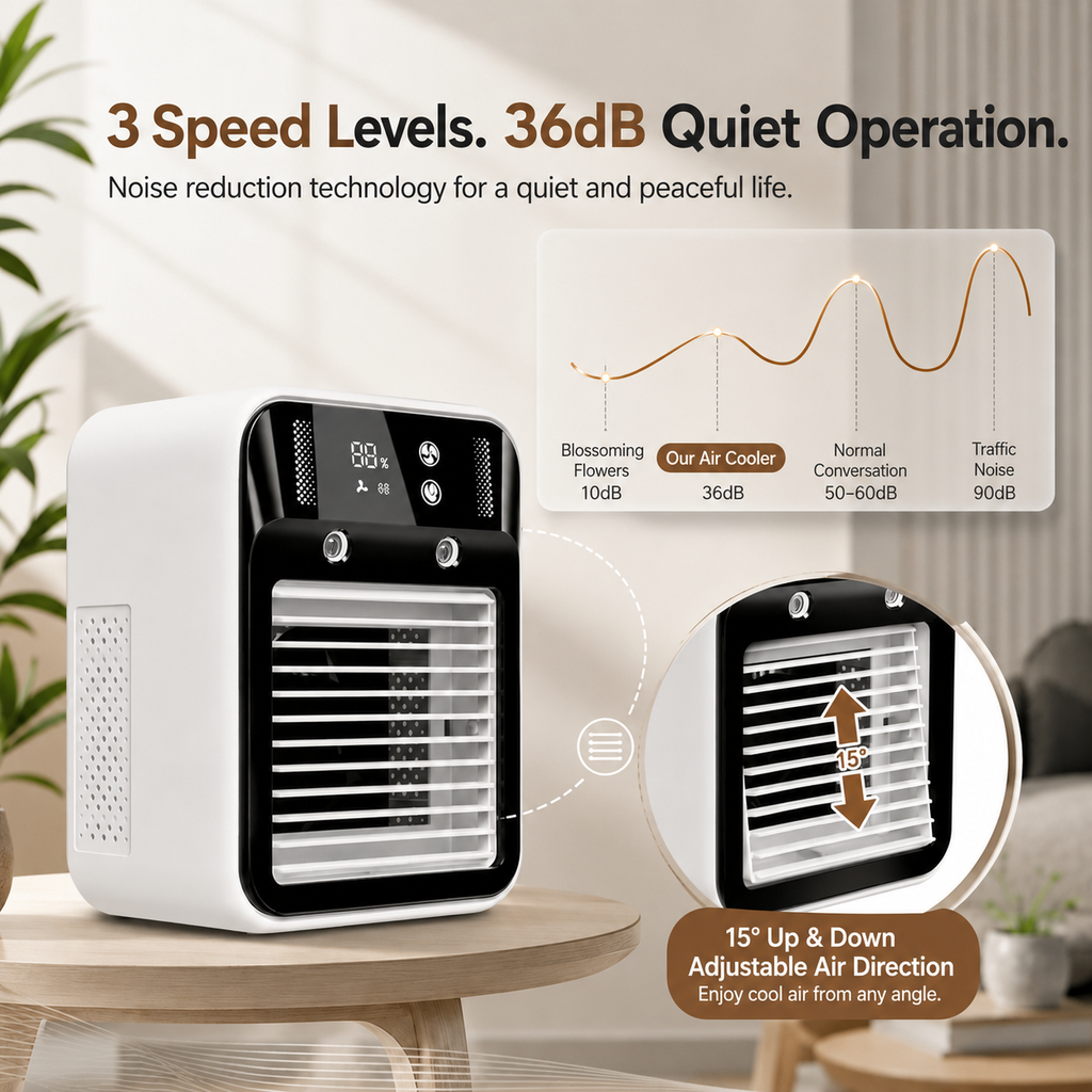 Brumiva ventilateur compact facile à transporter et à utiliser