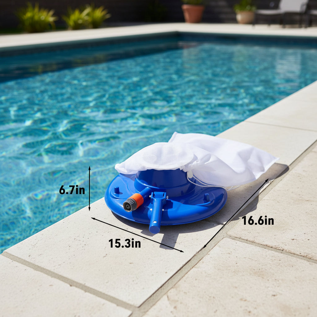 Détail du sac collecteur de l'aspirateur de piscine Hydravia